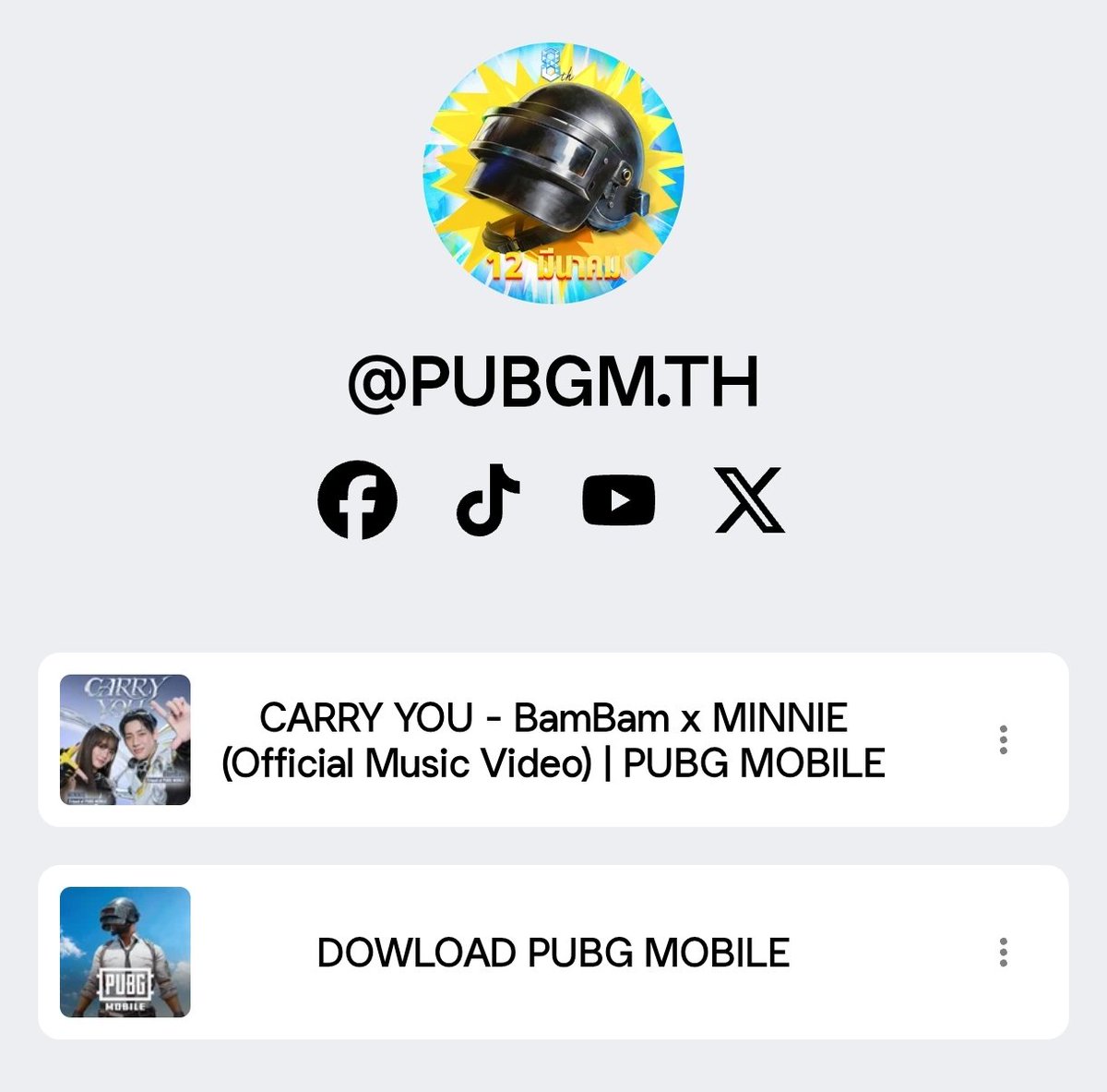 DoubleB002579's tweet image. NFC KEYCHAIN พอแตะกับตัวพวงกุญแจจะขึ้นหน้านี้ให้เลย เริ่ดเลยหล่ะะะะ ใครได้แล้วลองเล่นดูน๊าาาา กดลิงก์เพิ่มยอดวิวไปด้วยกันเลยคั๊บ🙂‍↕️

#BamBam #MINNIE
#PUBGMxBamBamMINNIE