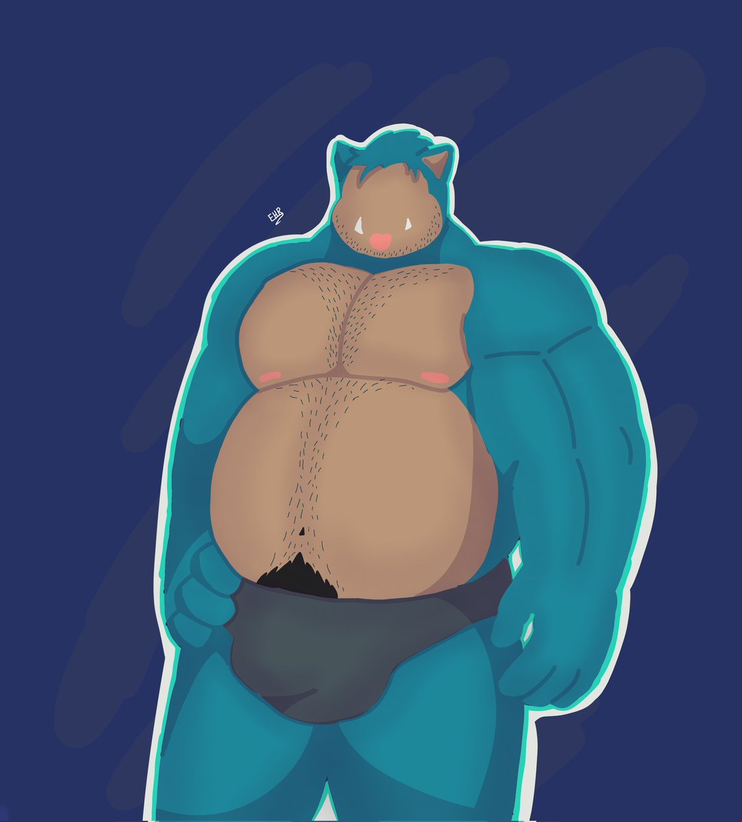 Fer_wolf18's tweet photo. Un dibujito de Snorlax, me gustó como quedó la verdad tanto que le hice un estilo para fondo de pantalla, espero que les guste igual https://t.co/C5k7cNq8yu