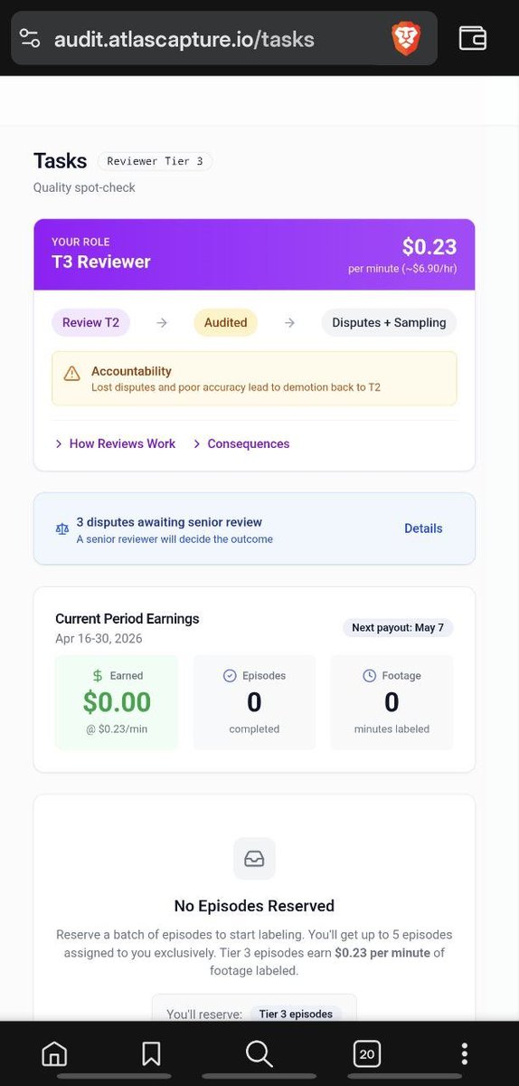 I see that atlas pays $6.9/hr which is very good pay for T3.

And it seems atlas is reaching out to some people again. My aunt just received an invitation to her mail.

Please check your email, and try to do it and get access to T3.

Also fill this form with your email about a
