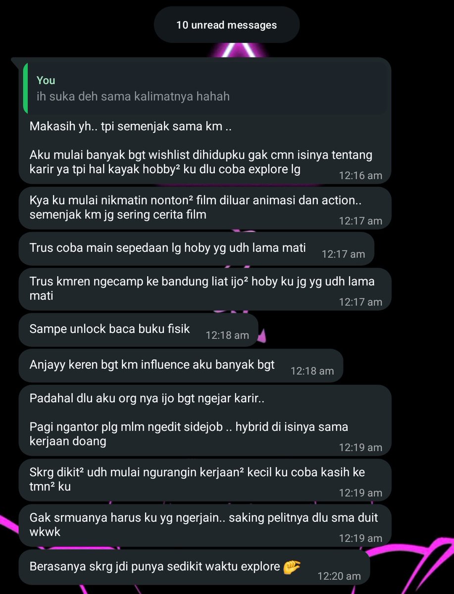 itsmwr_'s tweet photo. tepuk tangan untuk aku yg bisa bawa dampak positif haha https://t.co/h58uzzD5Dl