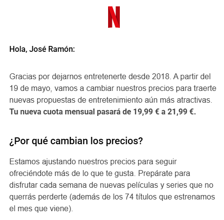 jramonra's tweet photo. No sabía que Netflix pasaba por el estrecho de Ormuz...

Subida de precios.. 2€ más al més es decir 24€ más al año el equivalente de 1 mes y 3 días de suscripción extra de sobrecoste...

Por que mis padres lo usan bastante.. si no la baja es ipsofacta... https://t.co/nbEF0Ko9cd