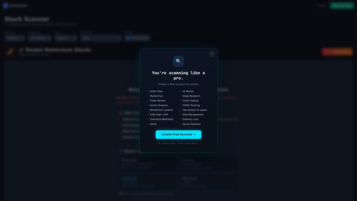 volumelens's tweet image. NSE Small-Cap Gainers Today

APOLLO (Apollo Tyres) ripped +16.82% to Rs282.90 — Industrials leading.

ADFFOODS +15.16%, STYLEBAAZA +13.92%, NBIFIN +11.89% also in green.

Scan 2000+ NSE stocks in seconds -&amp;gt; volumelens.com

#APOLLO #NSE #SmallCap #VolumeLens