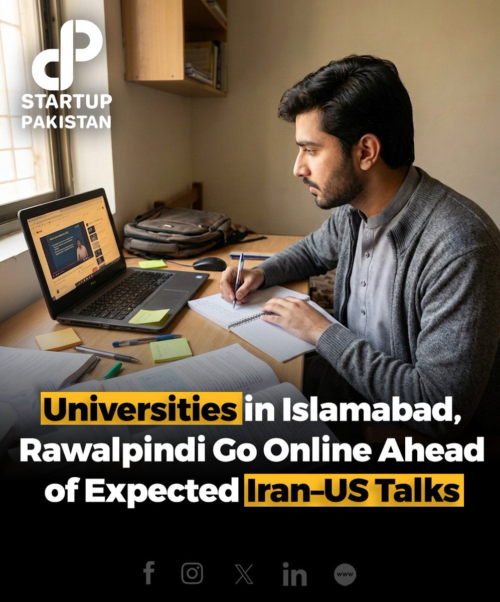 PakStartup's tweet image. Several universities in Islamabad &amp;amp; Rawalpindi have shifted classes online &amp;amp; postponed exams.

Disclaimer: This post is for informational purposes only and is based on publicly available reports. The image is AI generated and is just for reference.

#Islamabad #Rawalpindi
