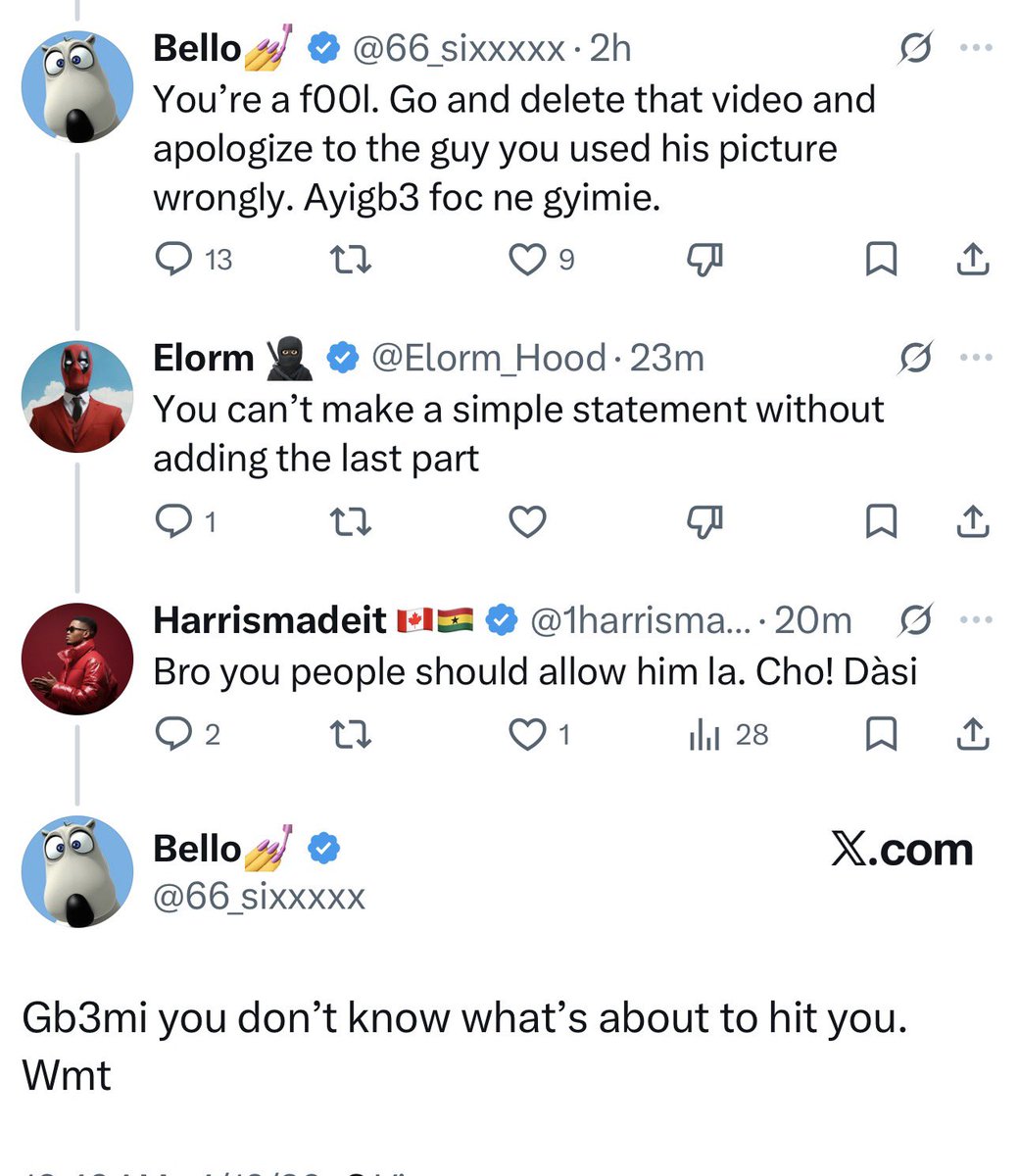 Sounds like a threat to me. What should I do? Comment section?