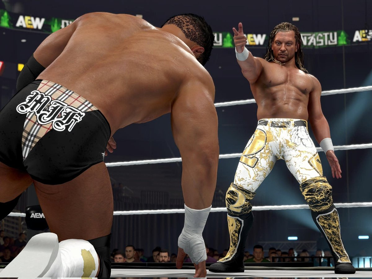 SamTHimself's tweet image. The god of professional wrestling 🔥
@KennyOmegamanX 

@PHENOMCAWS all I'm going to say is I think this is CAW of the year, it's literally an in game model 👊 I do have alot more shots of this.

#WWE2K26 #AEW #AEWDynamite #Wrestlemania