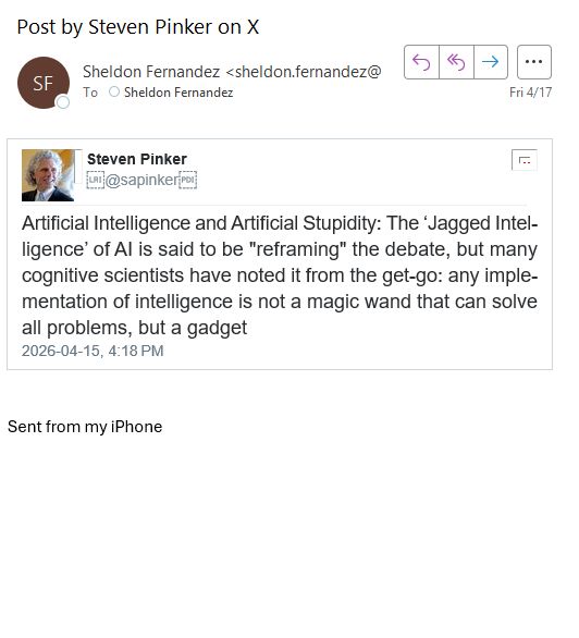 Sheldon Fernandez tweet media