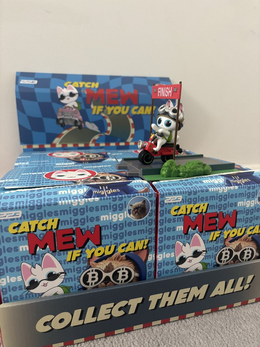 Another day another <a href="/MrMigglesOnBase/">Mr. Miggles</a> X <a href="/mew/">MEW</a> toy opened. These get cooler and cooler ! 🥂

Mew and Mr Miggles racing to the finish line of becoming the best memes on <a href="/solana/">Solana</a> and <a href="/base/">Base</a> 

Check it out <a href="/baseposting/">Base Posting</a> <a href="/jessepollak/">jesse.base.eth</a> <a href="/coinbase/">Coinbase 🛡️</a> 

#Miggles #Mew #Base #MIGGLES