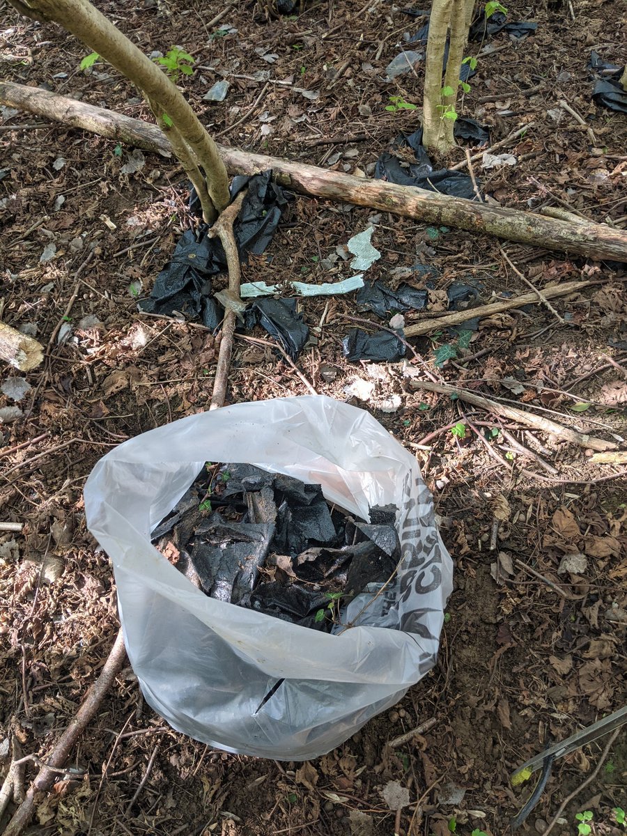 EricTorrington's tweet image. Joined a tree guard working party including removal of disintegrating weed suppression sheeting. The joy of #singleuseplastic 🤔. Exhausted. #plasticpollution #UntidyBritain