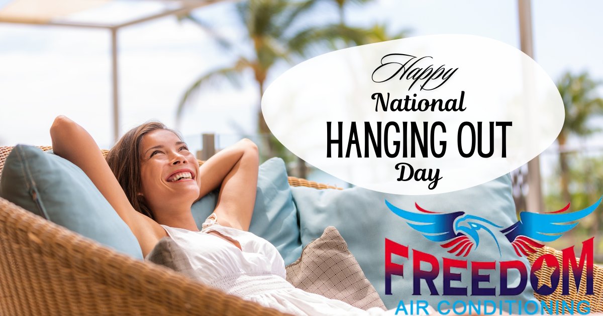 Freedom_Air8283's tweet image. 🌿 Happy National Hanging Out Day!

Take advantage of the fresh air and give your A/C a break today. We’ve got you covered when you need us! ❄️

#NationalHangingOutDay #EnergyEfficiency #FreedomAir