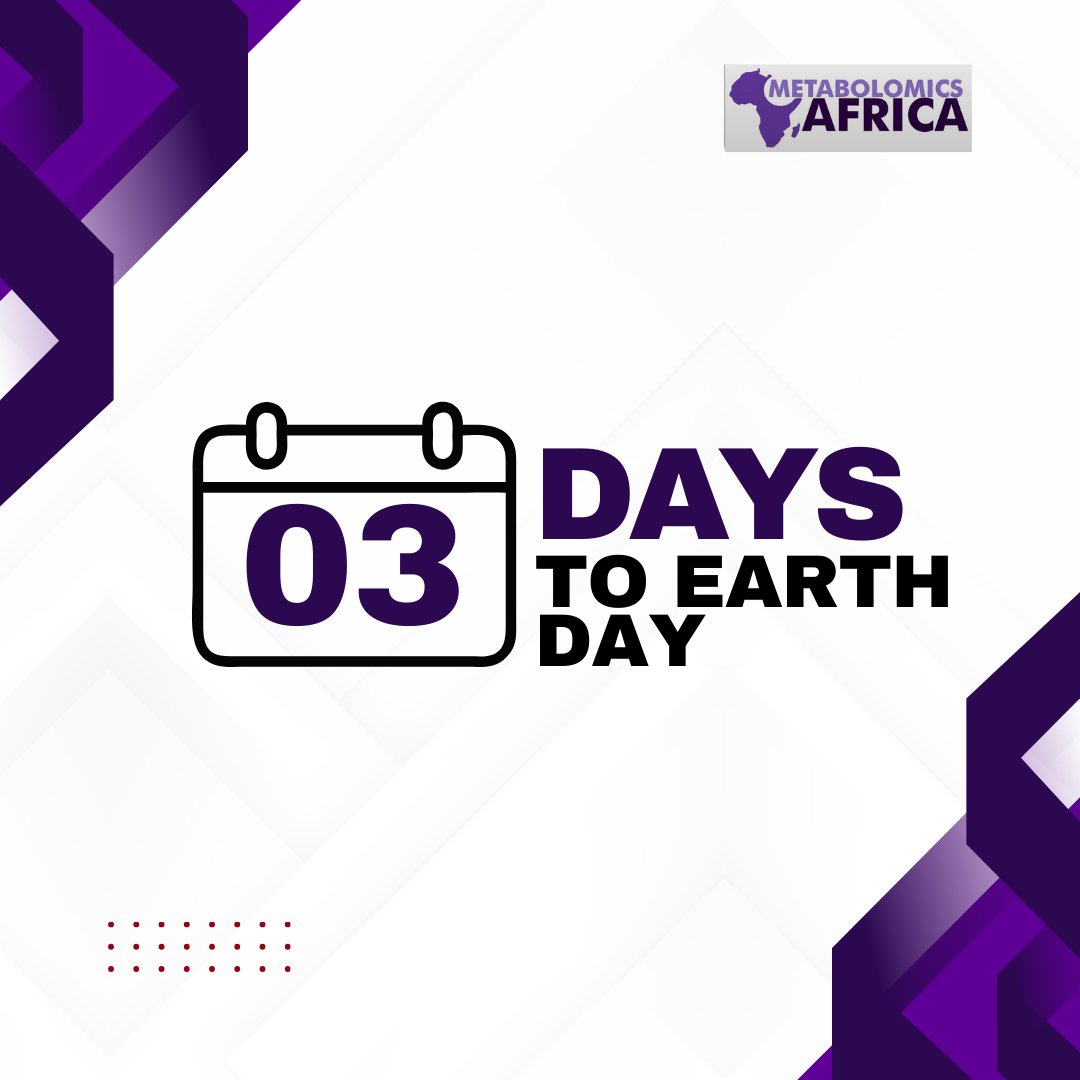 Metabolomicsaf's tweet image. Counting down to Earth Day: Better data today means a greener planet tomorrow. #earthday #countdown #metabolomics