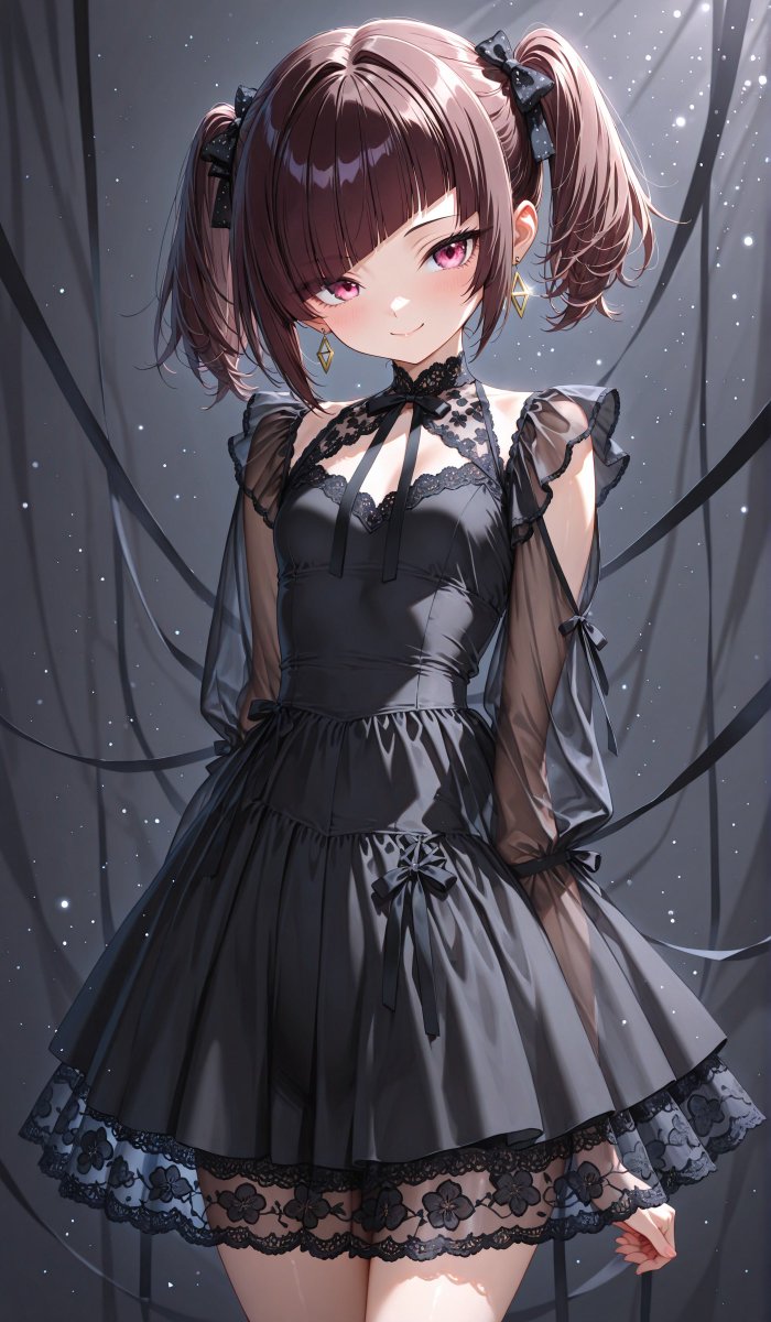 fougerespicy's tweet image. ᴳᵒᵒᵈ ᴱᘁᵋᐢⁱᐢᵍ ⋆˚✩˙˚°✰
#AIart
#kawaii

アリスさんから黒のレースドレスお借りしました(*ᴗˬᴗ)⁾⁾⁾☘️
レース編みがとても繊細で素敵です💓

今夜も良い夜を過ごしてね🌙.*·̩͙
おやすみー♡

⋆⸜♡⸝‍⋆┈┈┈┈┈┈┈┈┈┈┈┈┈┈┈♡+ﾟ
SFW Illustration. Cute character design