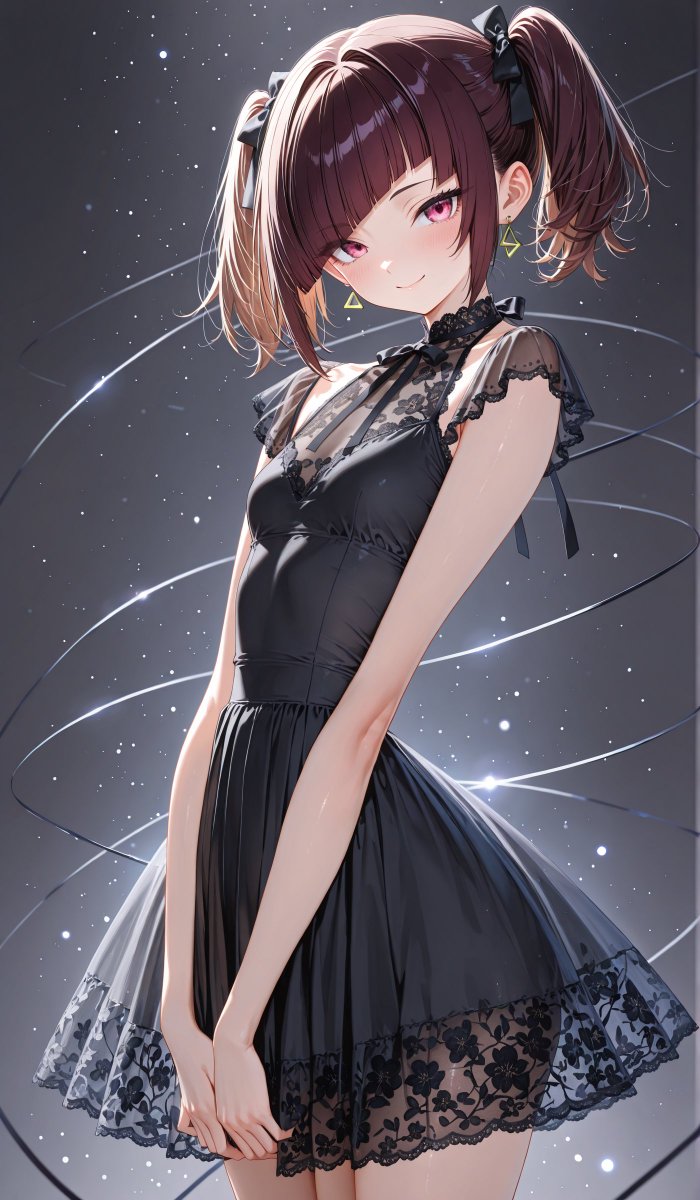 fougerespicy's tweet image. ᴳᵒᵒᵈ ᴱᘁᵋᐢⁱᐢᵍ ⋆˚✩˙˚°✰
#AIart
#kawaii

アリスさんから黒のレースドレスお借りしました(*ᴗˬᴗ)⁾⁾⁾☘️
レース編みがとても繊細で素敵です💓

今夜も良い夜を過ごしてね🌙.*·̩͙
おやすみー♡

⋆⸜♡⸝‍⋆┈┈┈┈┈┈┈┈┈┈┈┈┈┈┈♡+ﾟ
SFW Illustration. Cute character design