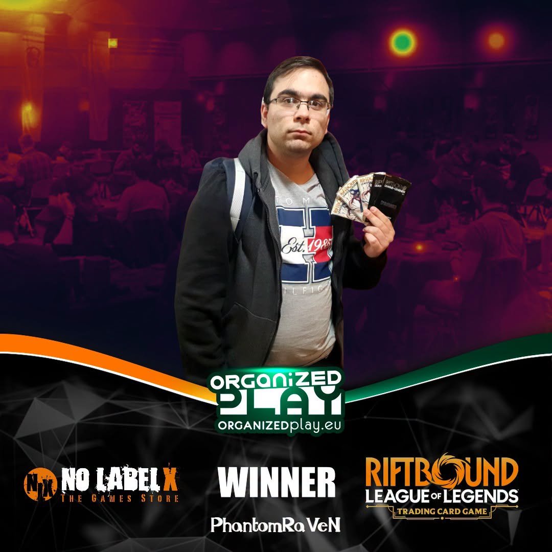 Organizedplayeu's tweet image. Nexus days for @playriftbound every Saturday!

@Blackfire_eu @riotgames
@PlayUVSGames @riftboundop
#gaming #events #Riftbound #tournaments #NexusNights #cardgames #MoreThanJustGames