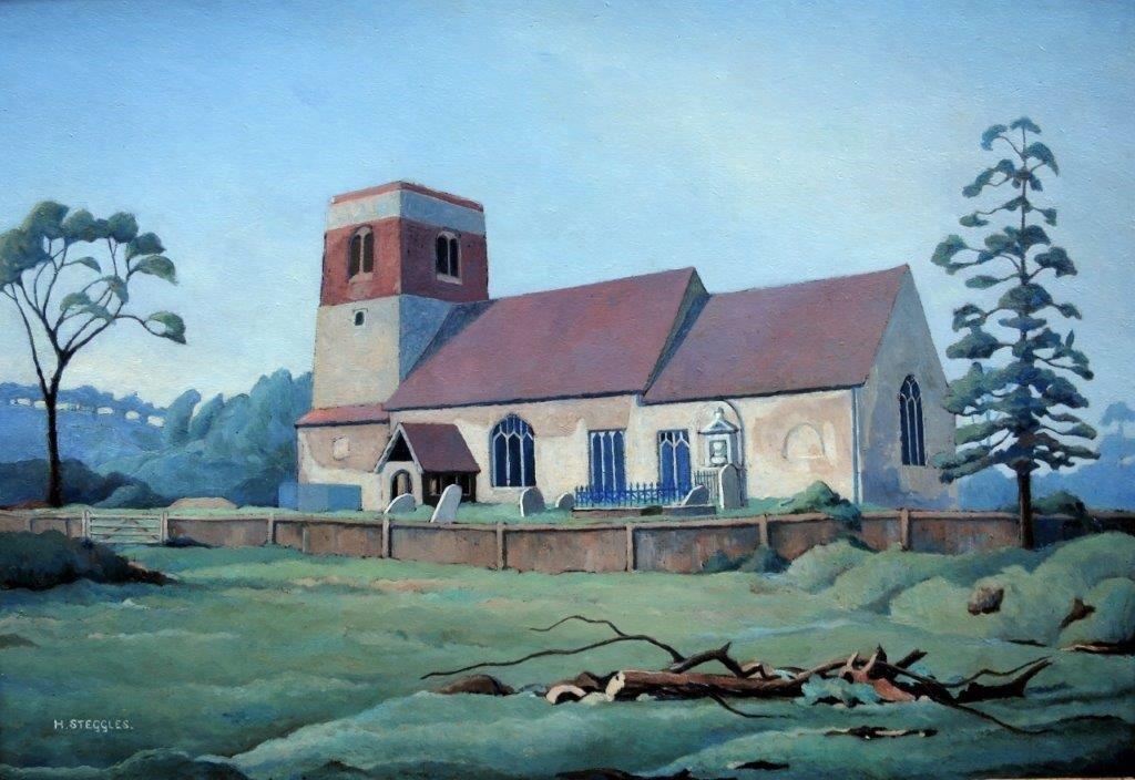 EastLndonGroup's tweet image. Good morning, Ian @longitch &amp;amp; thank you, as always. Here's another one that I hope will be appropriate for #SundayMorning. This is "Badley Church" by Harold Steggles from 1936, which I haven't shown here for a very long time indeed! #HaroldSteggles #EastLondonGroup