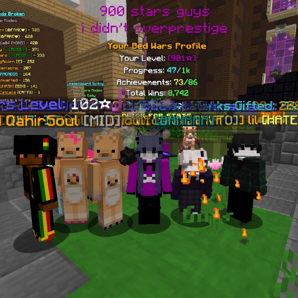 catcallss's tweet photo. yay 💜 time to retire and play wynncraft ^-^ https://t.co/ANMFmBnKnE