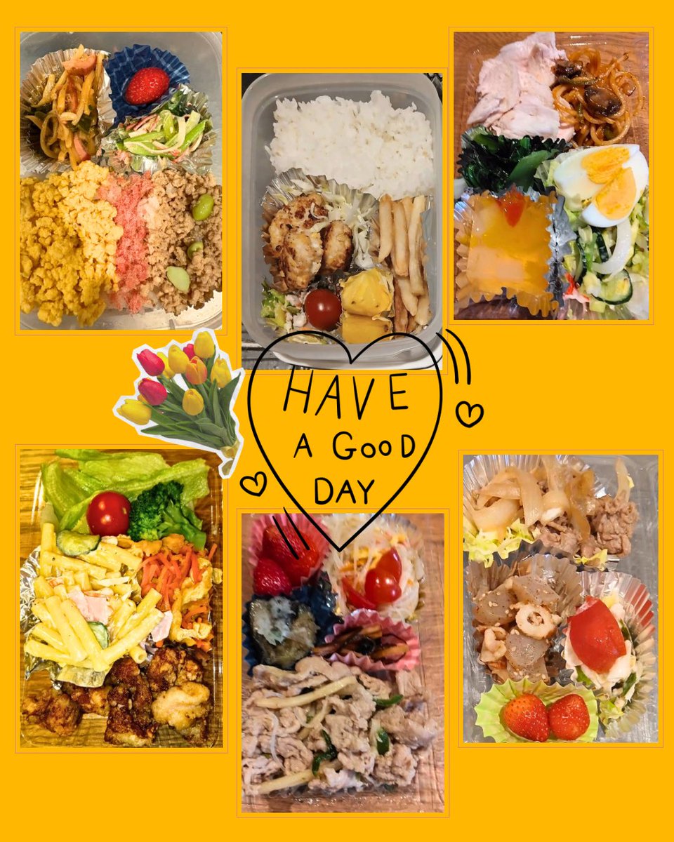 MainichiOide's tweet photo. 先週のお弁当と
今週のメインリストです🌷

🍀今日の大皿は、まい食のメインで決まりっ☘️

💫皆さんの食卓に彩りを与えられますように💫

#板橋
#子ども食堂
#ボランティア募集中 https://t.co/tsgPESPSa5