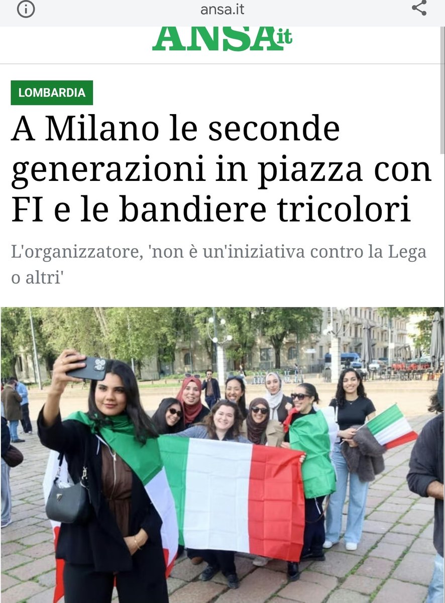 In questa "contromanifestazione" ieri erano letteralmente in NOVE.
Notizia Ansa.