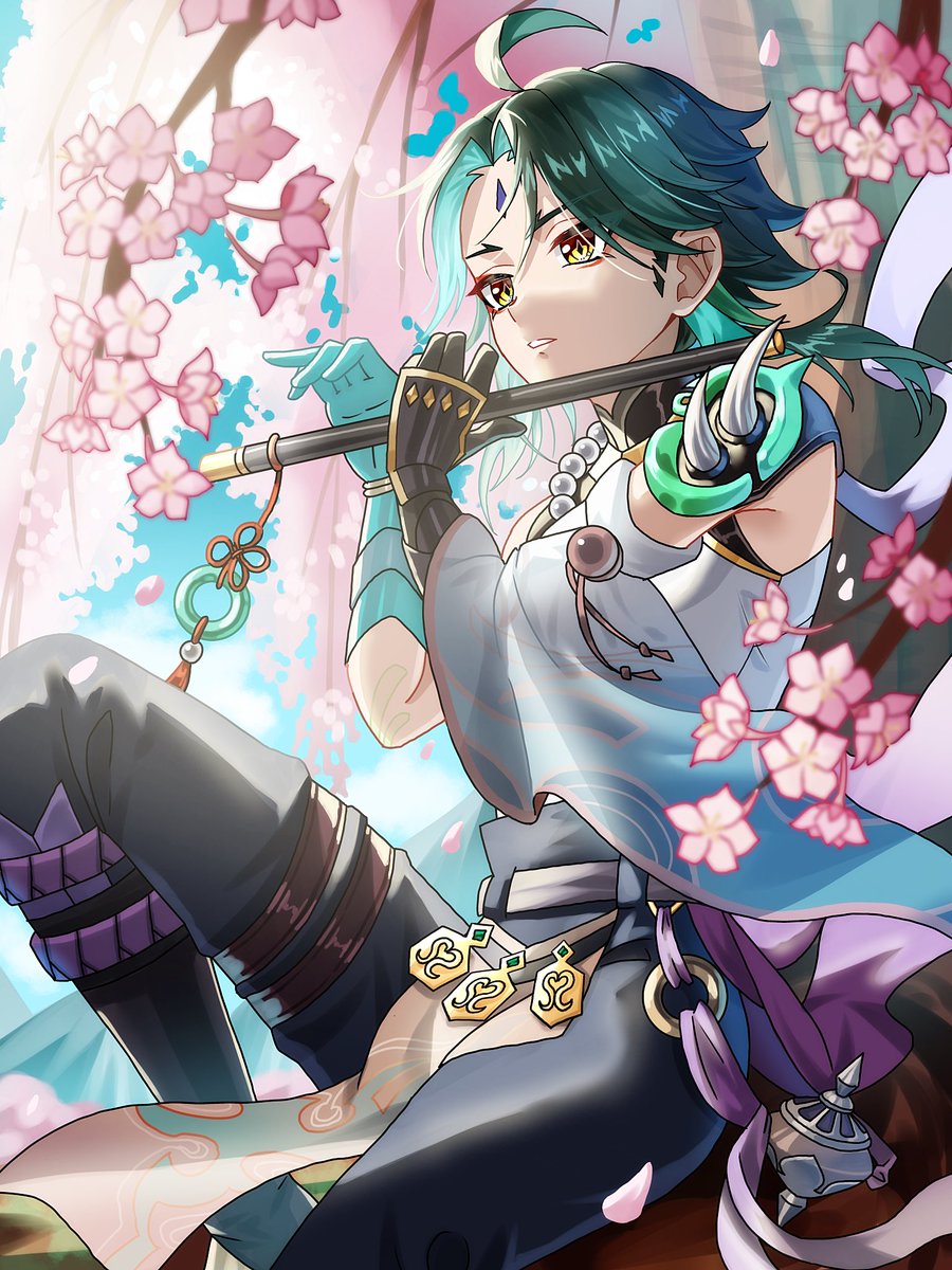 魈お誕生日おめでとう〜！！！！🥰
2日も遅れちゃってごめんね😭
#魈生誕祭2026  #魈  #xiao