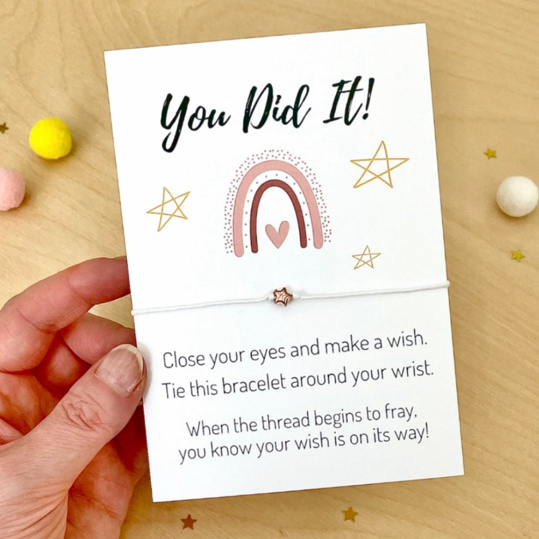 madebyjaneB's tweet image. “You Did It!” Congratulations rainbow star charm wish bracelet for exam results this Summer! 🎉🙌✨💗🙏

etsy.com/shop/madebyjan…

#shopindie #ExamPass #Congratulations #Graduation #bracelet #giftideas #giftsforgirl #giftsfordaughter #etsyfinds