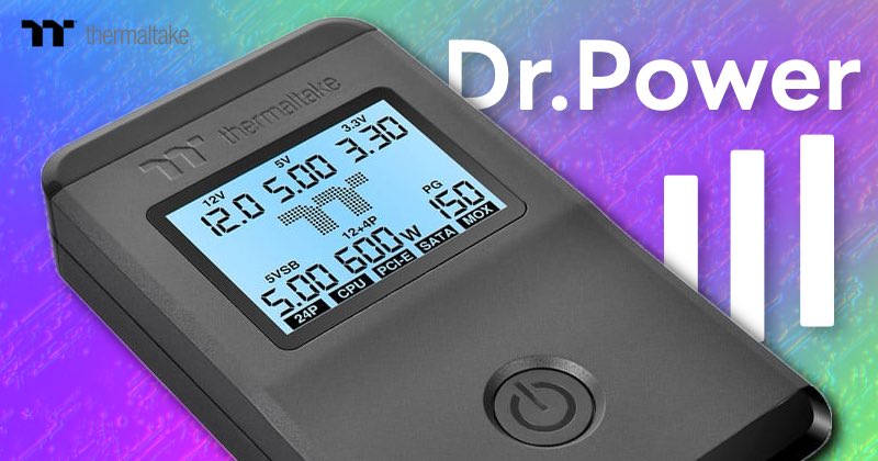 ThermaltakeJ's tweet image. PCが起動しない…
そんな時の原因チェックに⚡

一家に一台「Dr.Power Ⅲ」
ATX 3.1対応 電源テスター

電源出力をリアルタイムで診断できます！

#Thermaltake