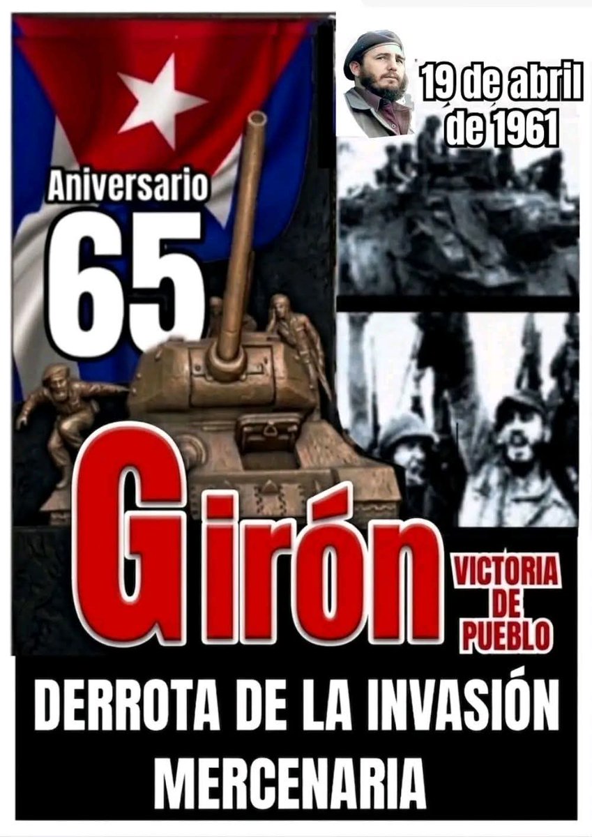 Listo los #MatancerosEnVictoria para a nombre de todo el pueblo cubano patentizar desde las gloriosas arenas de Playa Girón que estamos dispuesto a defender nuestra Patria Socialista cómo lo hizo nuestro pueblo hace 65 años.
#GirónEsHoy.
<a href="/mariofsabines/">Mario Sabines Lorenzo</a>,
<a href="/CaridadPoey/">Marieta Poey Caridad</a>,
<a href="/Yosveny1/">Yosveny Verdeal Castellanos</a>.