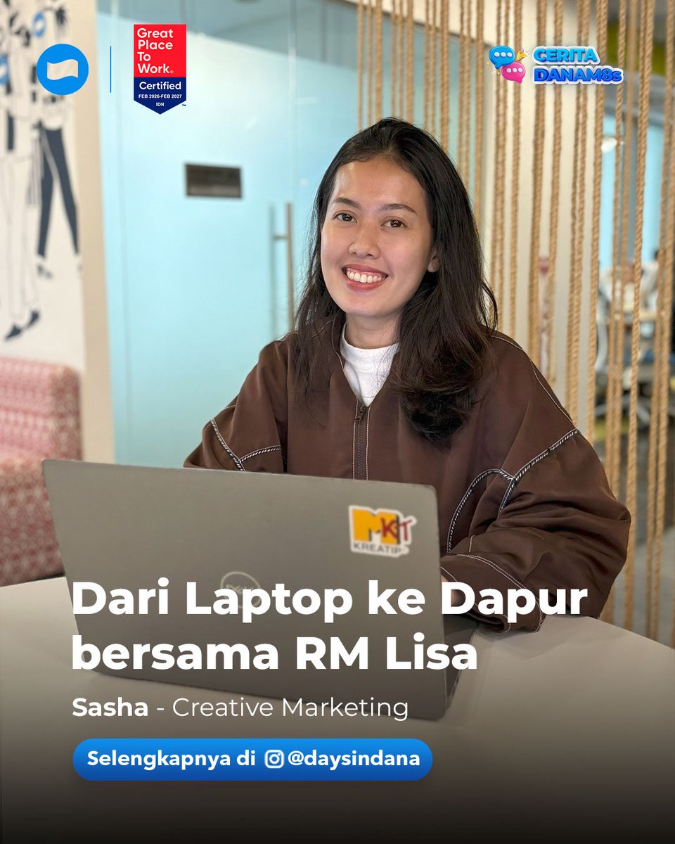 danawallet's tweet image. “Emang skill mengolah data bisa dipake buat jualan nasi bakar?” 🤔

Ternyata bisa banget! Sebagai Social Media Data Specialist di DANA, Sasha terbiasa ngeliat pola dan tren. Penasaran? Cek #CeritaDANAM8s lengkapnya di sini bit.ly/4vzLu5f

#DANA #DaysinDANA #CeritaDANAM8s