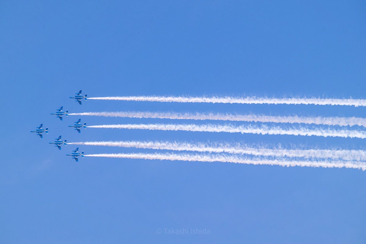 takashi5868's tweet image. 新潟（小千谷市）にブルーインパルスが！😃

NIKKOR Z 70-200mm f/2.8 VR S II ※に x2テレコンを装着して撮ってみました。

400mm, f/5.6 （トリミングなし）
Camera：Nikon Z8
Teleconverter：Z TC-2.0x
#Nikon #PR #Z70200f28VRSII 
※ ニコンイメージングジャパン様よりお借りしています