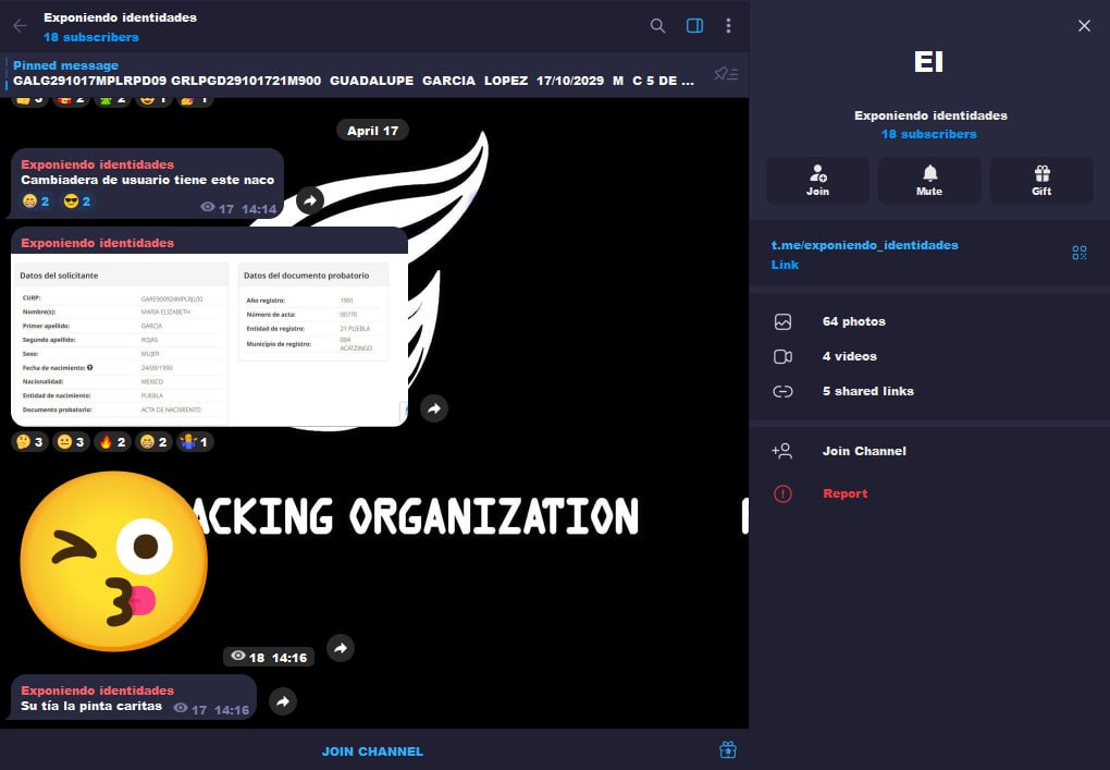 FloodHackingORG's tweet image. 🚫 Channel removed:
t.me/exponiendo_ide…

Exposed for:
📂 Doxxing activity
⚠️ Unauthorized sharing of personal data

We continue to monitor and report illegal activity across Telegram.

#CyberSecurity #Privacy #Telegram #OnlineSafety #FloodHacking