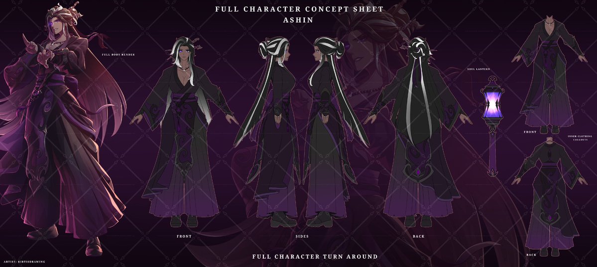 KirtisDrawing's tweet image. Full Character Concept Sheet  - Ashin
Commissioned by - @stiickyy_ 
#characterdesign #commissionedart