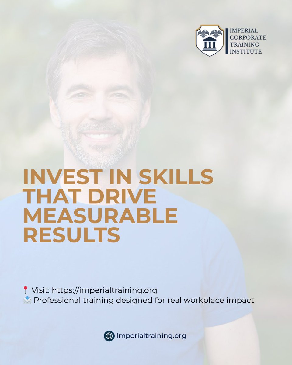 ICTITrainings's tweet image. Strong organisations are built by skilled and capable people. 
🌐 imperialtraining.org

linkedin.com/company/imperi…
instagram.com/imperialtraini…
pinterest.com/imperialtraini…
facebook.com/imperialtraini…
 x.com/ICTIofficial

#WorkforceDevelopment