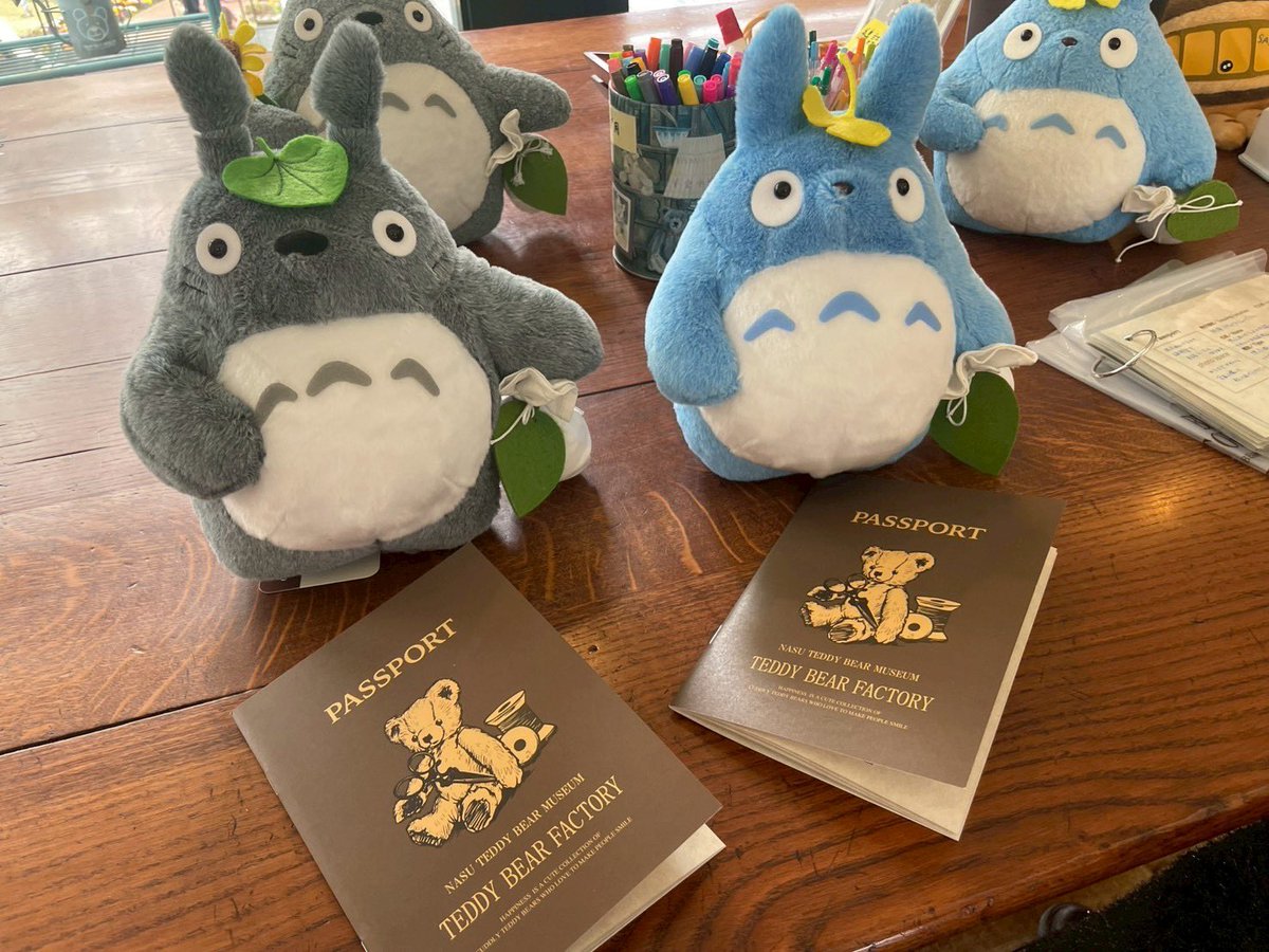 初めてのトトロ作り体験🪡 綿を詰めて、紐でしばって、イチョウをのせて🌱
身長体重も測って、パスポートまで発行してもらったよ✌️ 一生大切にする😭