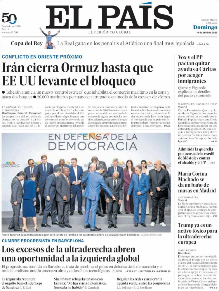 Lo hermoso de la libertad de prensa es que haya muchas opciones en el mercado con diversas líneas editoriales y que los ciudadanos tengan la libertad de escoger con qué medio informarse.

En el caso de España, hay medios que han decidido resaltar el masivo acto ciudadano