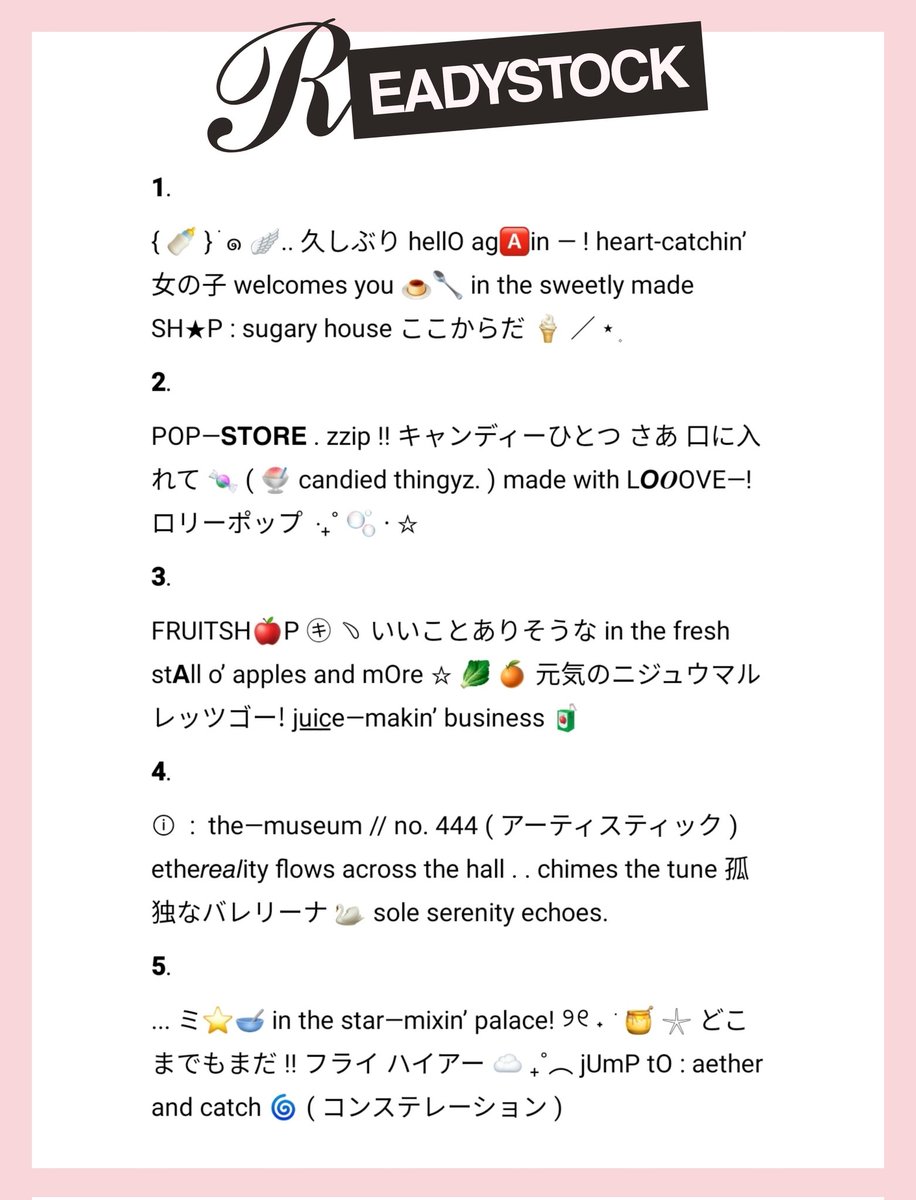 ℳiaʼs wording atelier ⋆ tweet media