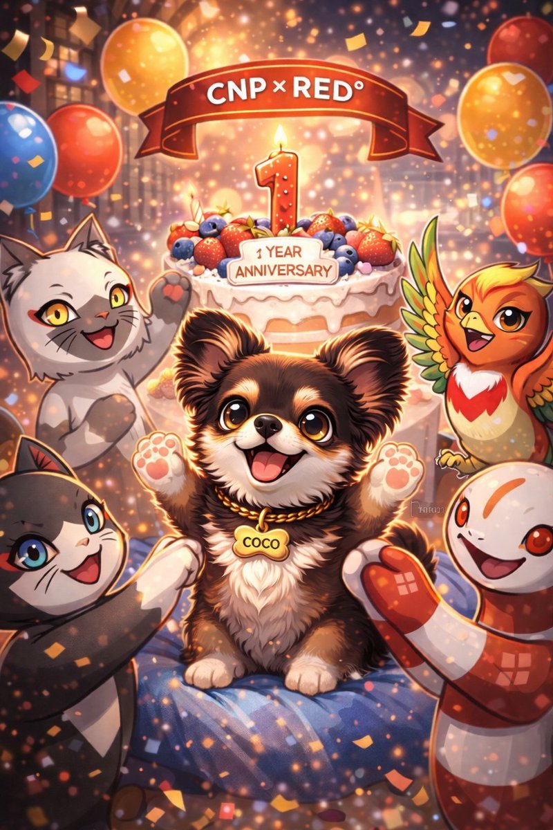 cococoin_777's tweet image. 1周年おめでとうございます🐾🎉

1年続けるって、やっぱりすごいことだなって思う。
たくさんの人が関わって、たくさんの想いが積み重なって、ここまで来たんだろうなって🐶

COCOも一緒に、お祝いさせてください✨
AMAも楽しみにしてます🐾
