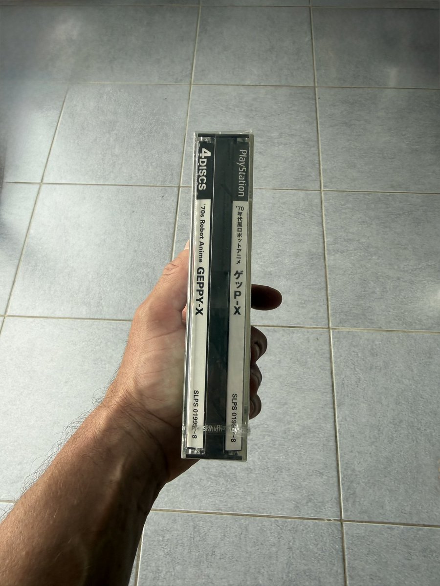 nEOmvs's tweet photo. Un jour… Un Loot
70’s Robot Anime: Geppy-X Sony PlayStation Jap neuf/Sealed
#capcom #rétrogaming #70srobots #geppyx #PlayStation #shump
@GDorison https://t.co/fJhJTq7GN6