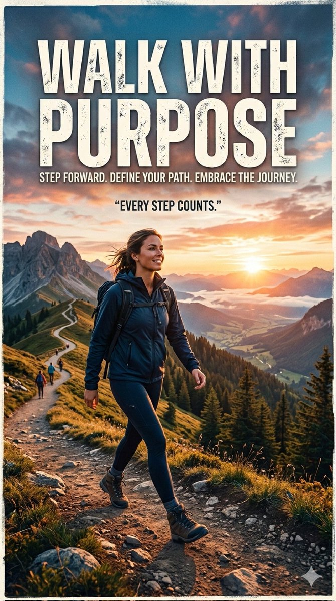 UrbanMind78's tweet image. Walk with purpose.
Every step shapes your future.
#Purpose #Growth #Mindset