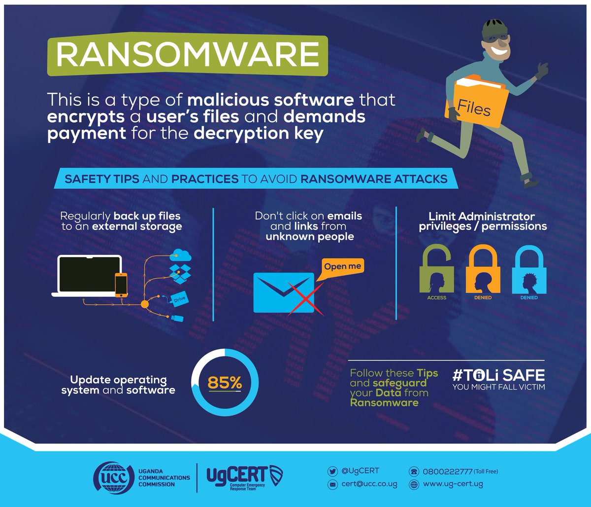 DamalieNd53457's tweet image. Ransomware alert It's malicious software that encrypts your files &amp;amp; demands payment for the decryption key. Stay safe with these tips: backup files, avoid suspicious emails &amp;amp; links, limit admin privileges,&amp;amp; keep your OS &amp;amp; software updated. #Ransomware #CyberSecurity #GoldenPosts