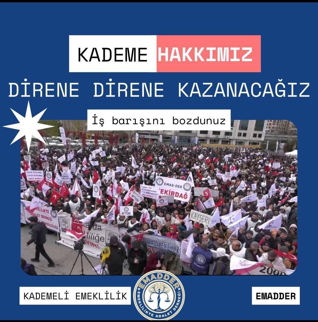 Direne direne kazanacağız. 

#KademeBakanlıkta
