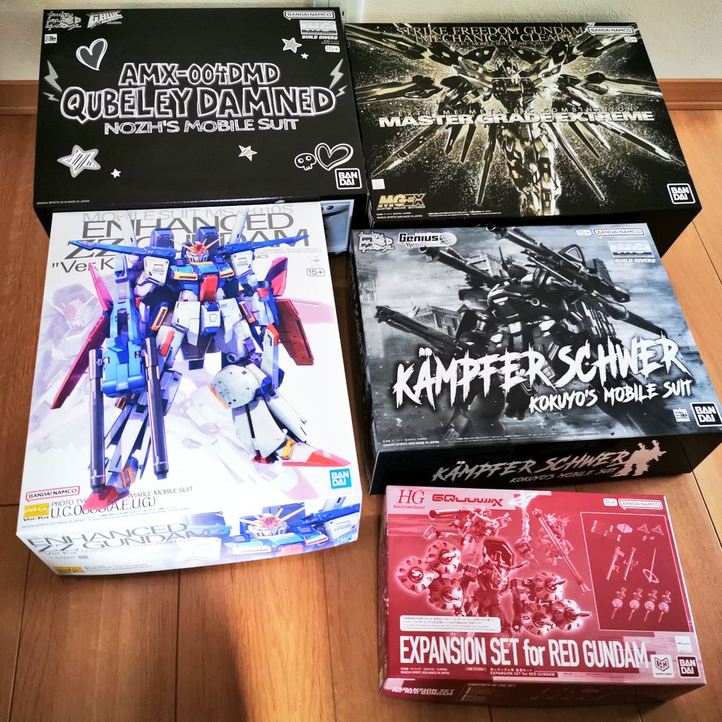 htkk4103's tweet image. 嫁がいない間にプレバンから着弾✨
=͟͟͞͞(  ˙-˙  )ｻ実家🏠倉庫
 #プラモデルライフ