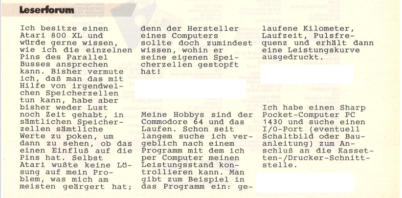 Retrojournal_de's tweet image. Leserforum 1986 😄

C64 &amp;amp; das Hobby „Laufen“ 🏃‍♂️💾
Leistungsstand messen per Programm – Herzfrequenz inklusive!
Zwischen POKEs, Druckeranschlüssen und Jogging:
Community-Support vor dem Internet

#Retro #C64 #Atari #RetroJournal