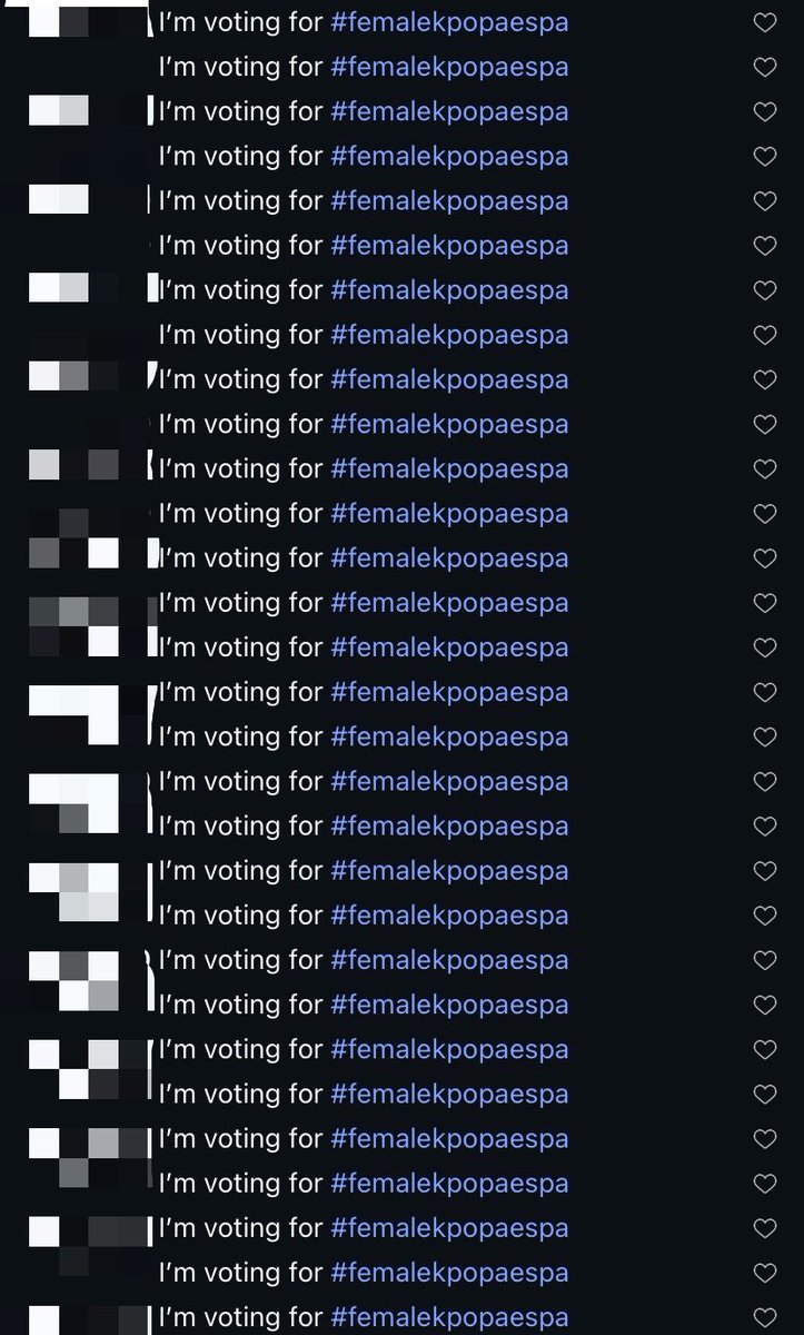 🚨 mys the #AMAs voting has reset so don’t forget to vote today too!

vote on the official website
🔗: vote.theamas.com/best-female-k-…

vote on instagram by commenting “I’m voting for #femalekpopaespa”
🔗: instagram.com/reel/DXHLQE2iI…

you get 30 votes per day per account, so use as many