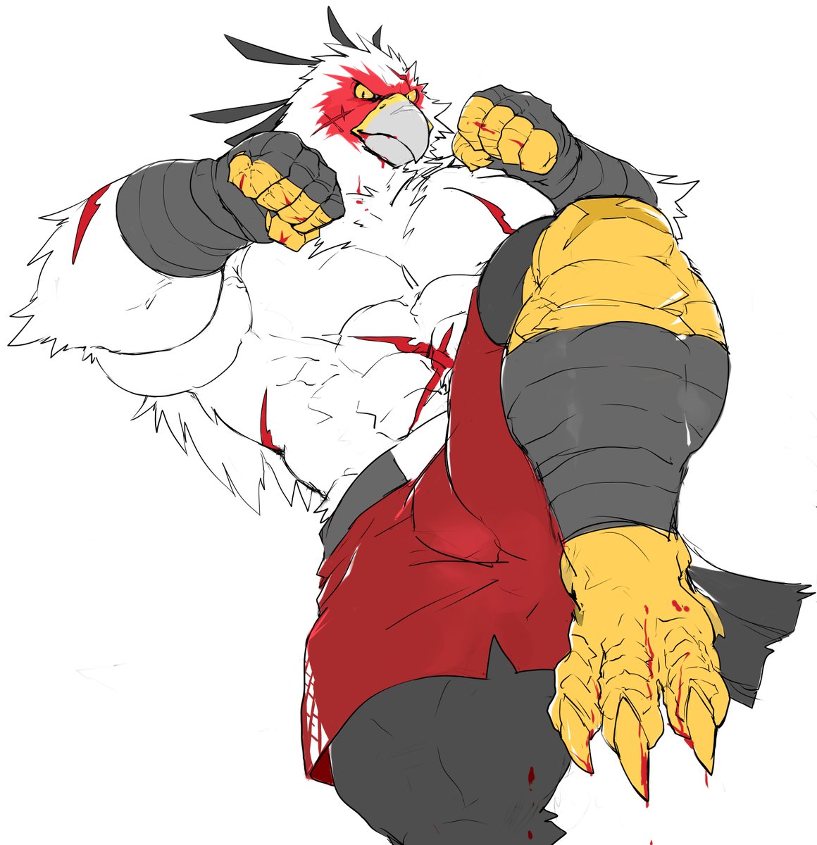 羽無しというのもどうなのかなぁと思いつつ。でも手が羽だと不便そうだし…ね。