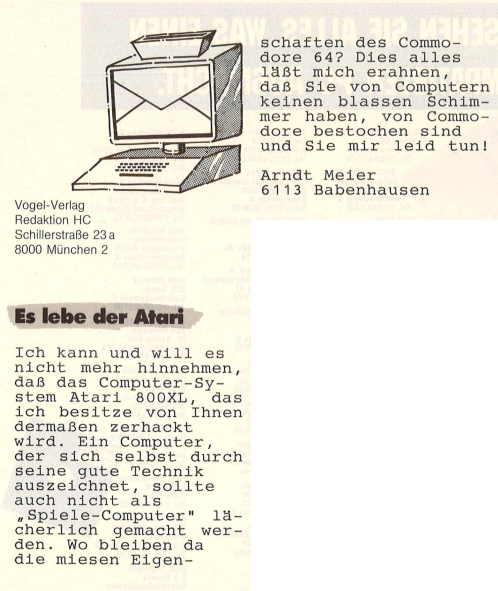 Retrojournal_de's tweet image. Atari vs. Commodore – Runde 1986 😄

„Es lebe der Atari!“ … während gleichzeitig gegen den 800XL geschossen wird.
Fanboy-Diskussionen gab’s also schon lange vor dem Internet 😉
Welche Seite warst du?

#Atari #C64 #Retro #RetroJournal