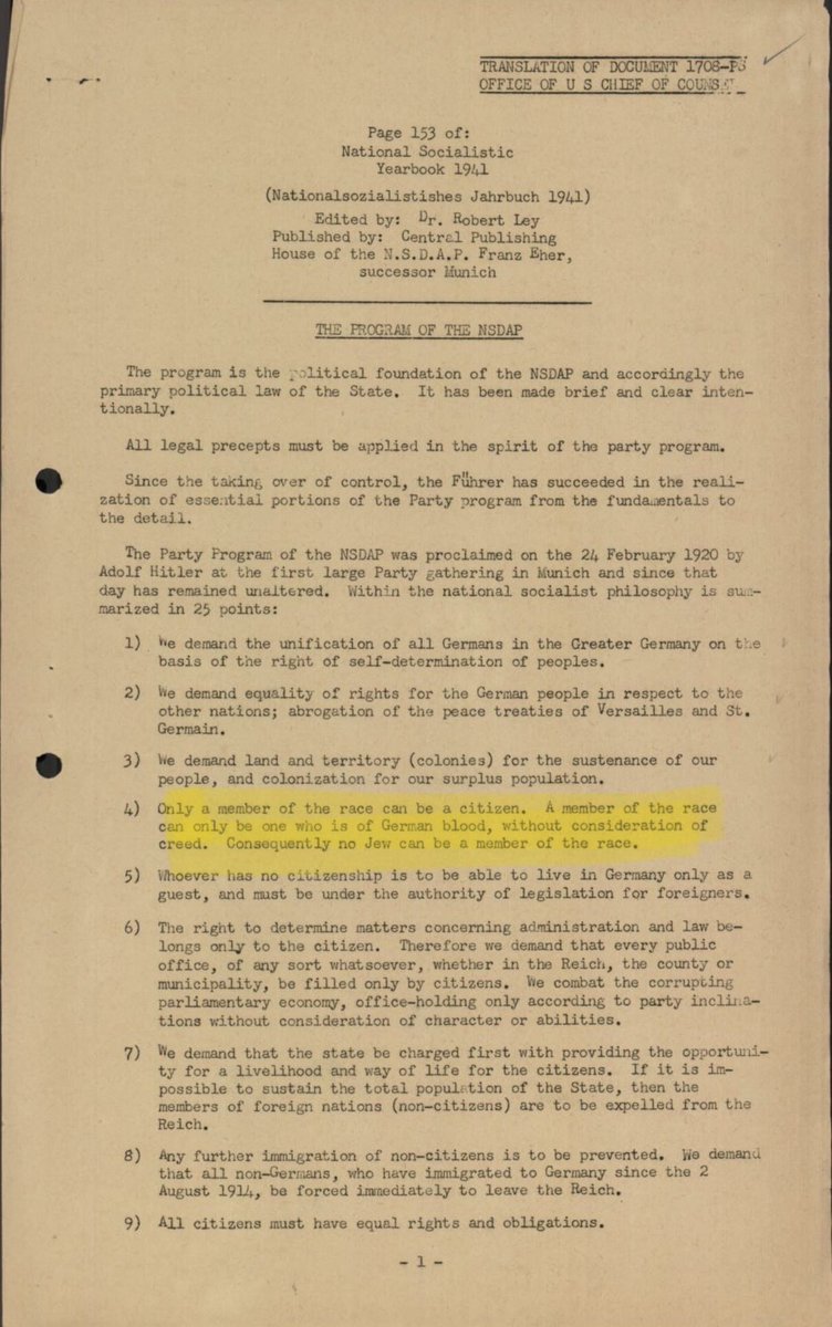 🚨 Cuando oigas “prioridad nacional”, recuerda esto👇🏻

⭕️ El nazismo ya definía quién tenía derechos según su pertenencia.

▪️Hoy PP y Vox recuperan ese principio en ayudas y vivienda en Extremadura.

No han inventado nada: solo recuperan una lógica vieja y muy peligrosa.