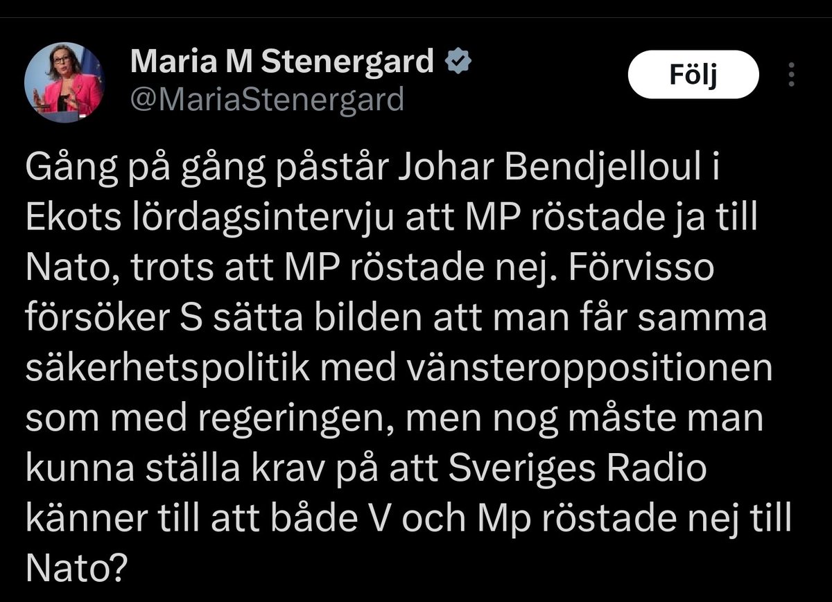 Anmäl <a href="/sverigesradio/">Sveriges Radio</a> till Granskningsnämnden tack.