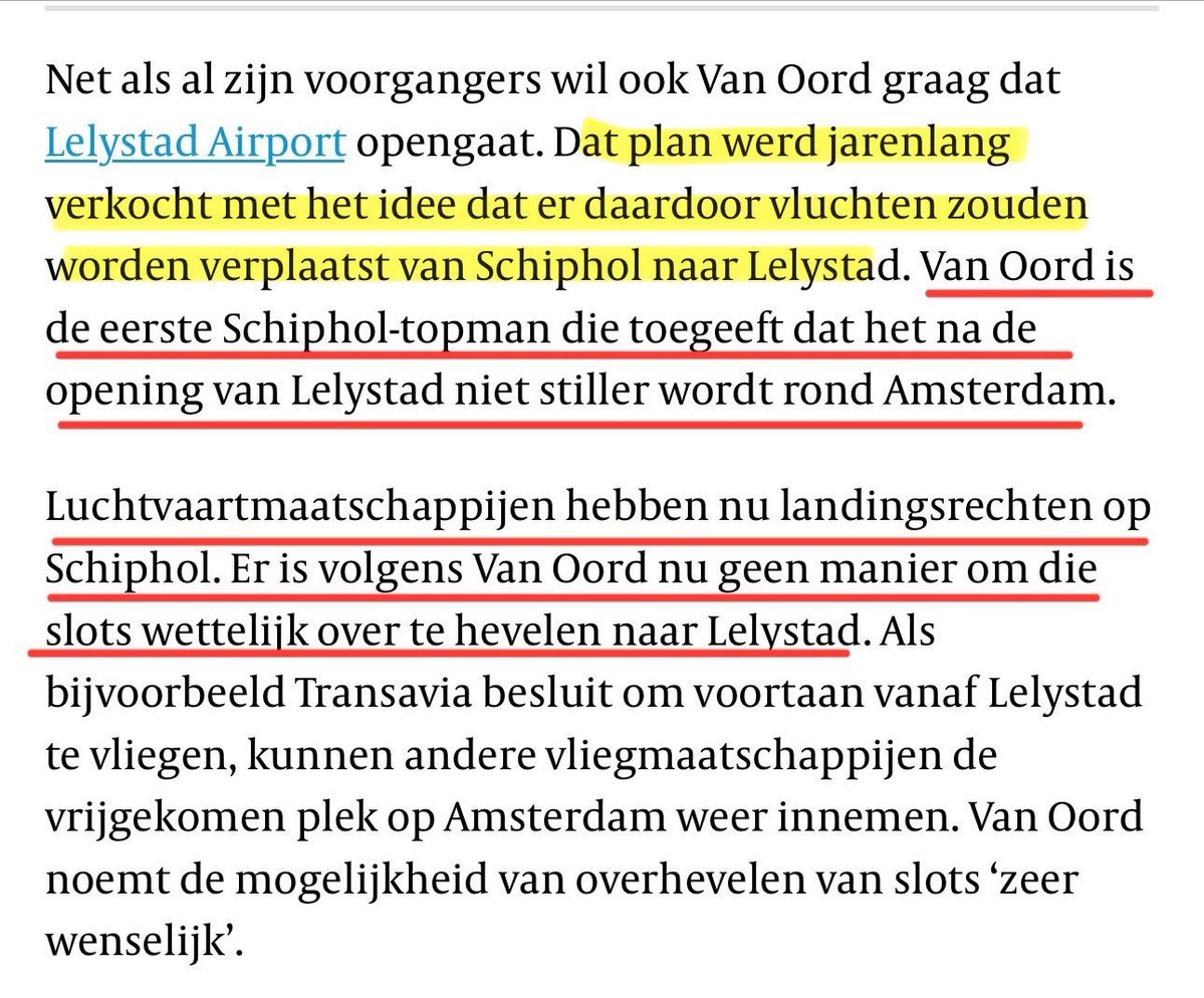 JacquelineAvun's tweet image. ‘Minder druk op Schiphol’ is een misleidende claim, die bovendien állang ontkracht is, ook door Schiphol zelf. 

@VVD @pedegro @rubenbrekelmans @IenWTweedeKamer #schiphol #lelystad #klm #transavia #hub
