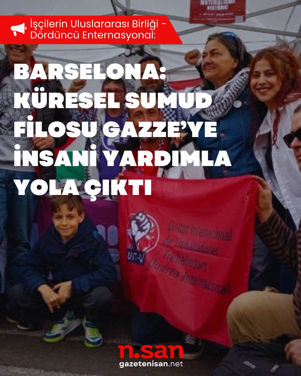 Barselona: Küresel Sumud Filosu Gazze’ye İnsani Yardımla Yola Çıktı

"Küresel Sumud Filosu, 12 Nisan Pazar günü, İspanya’nın Barselona kentindeki Moll de la Fusta limanından İsrail’in Filistin halkına dayattığı soykırımcı ablukayı kırmak ve insani yardım ulaştırmak amacıyla