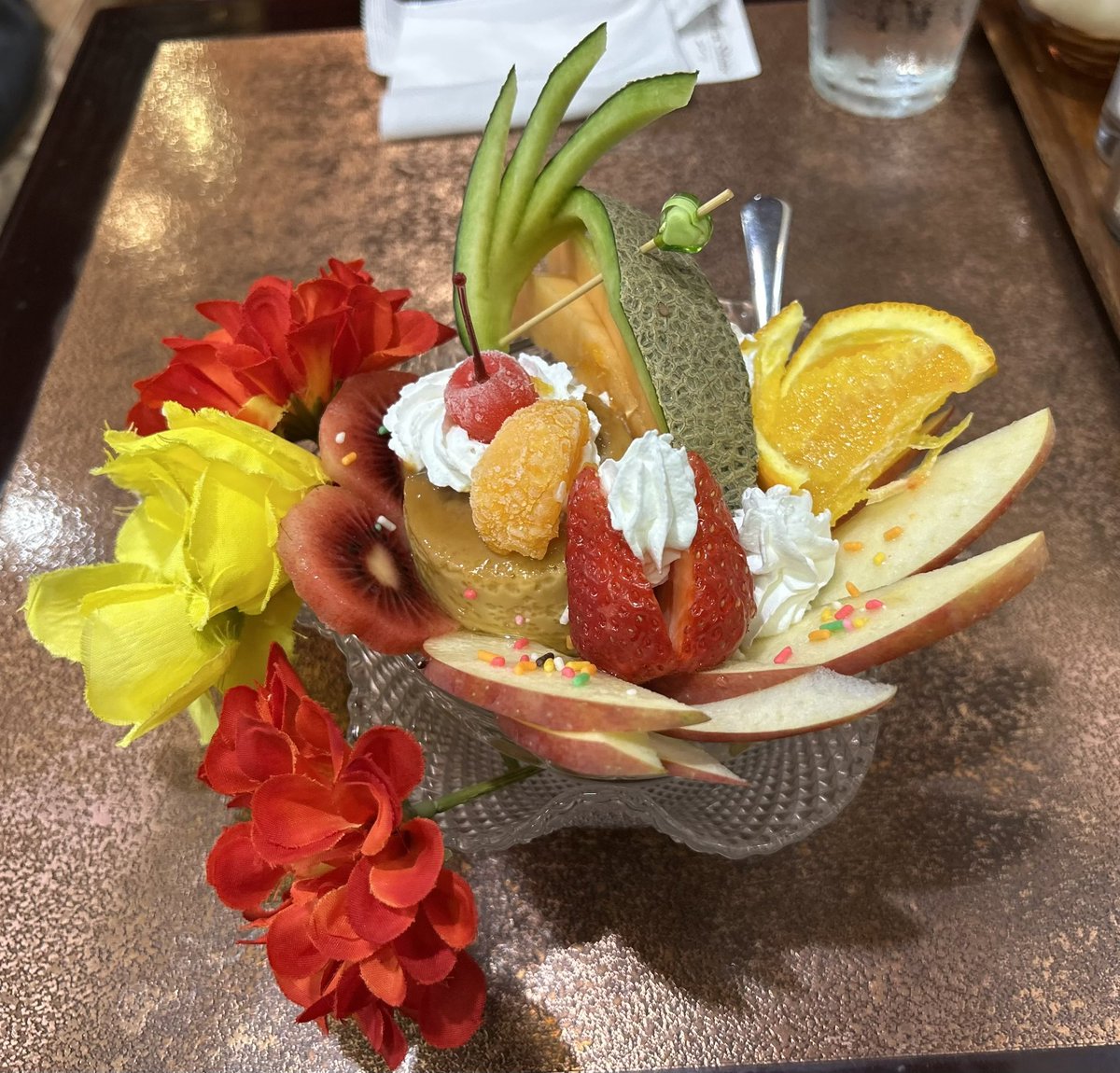 夏フェスみたいなプリンアラモード