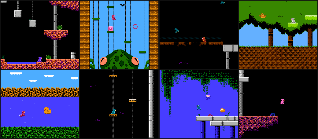 8 years ago I made this NES game called Lizard. I never know how to describe it... a quiet game of exploration, with a little bit of difficulty, a little bit of mystery. It was a kind of game I wanted to see more of, and I still look at it fondly.

rainwarrior.ca/lizard/