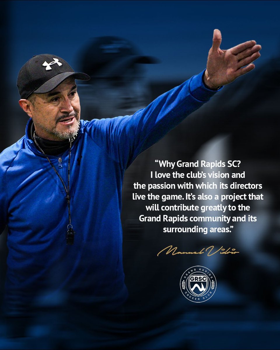 GrandRapidsSC's tweet image. GRSC signs former Mexican National Team Coach Manuel Vidrio

Read More:
grandrapidssc.com/news/grsc-hire…

#FutbolMexicano #ElTri #GrandRapids #Soccer